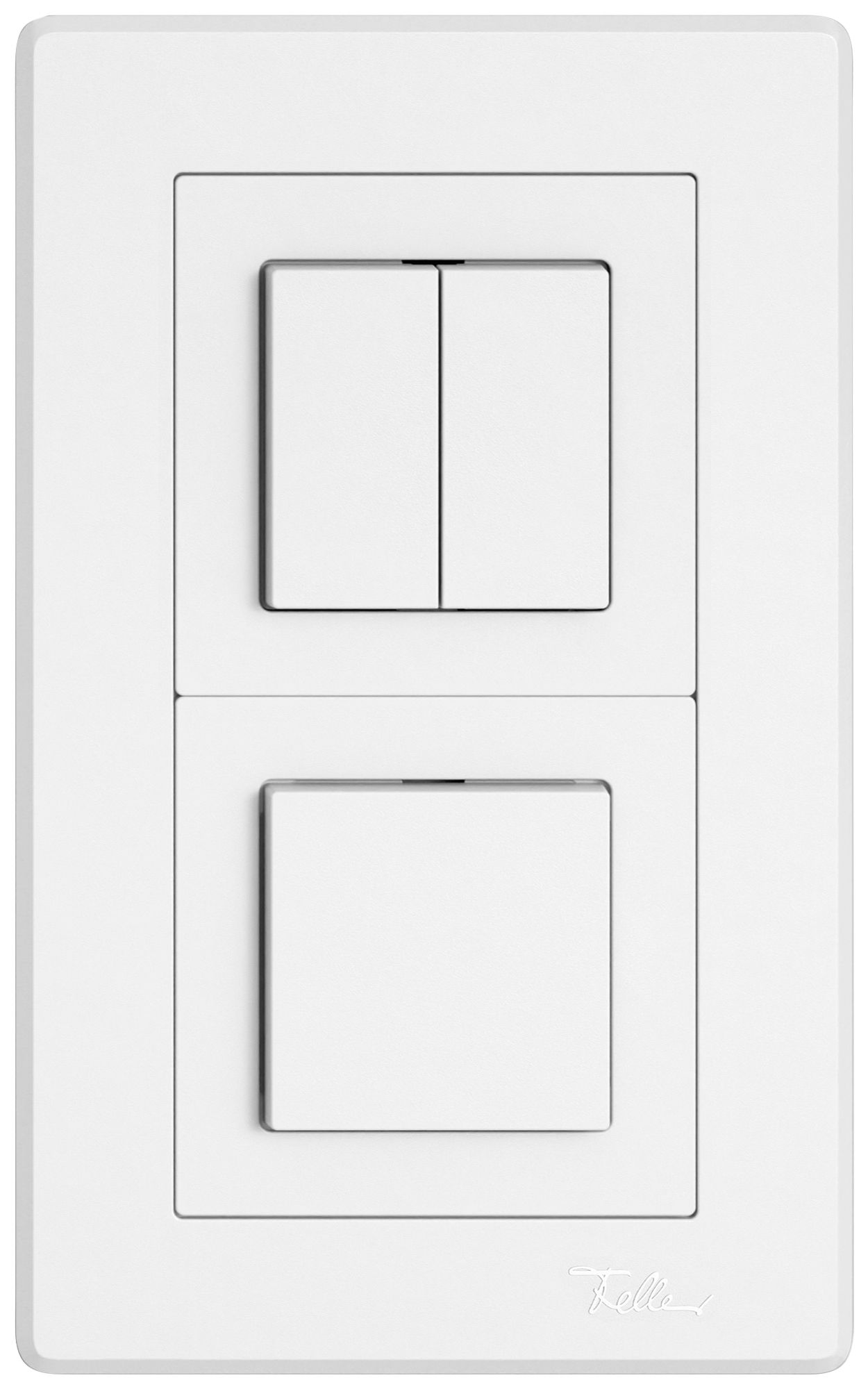 Combinaison ENC EDIZIO.liv SNAPFIX® 2×1 156×96mm sch 1/3+3/1L+sch 3/1L blanc