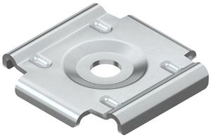 Wand.- u. Bodenbefestigungsplatte Niedax, Stahl, feuerverzinkt