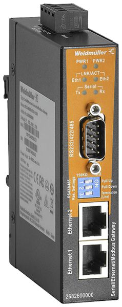 Convertitore seriale/Ethernet WM IE-CS-MBGW-2TX-1COM 2-port RJ45 10/100BASE-T(X)