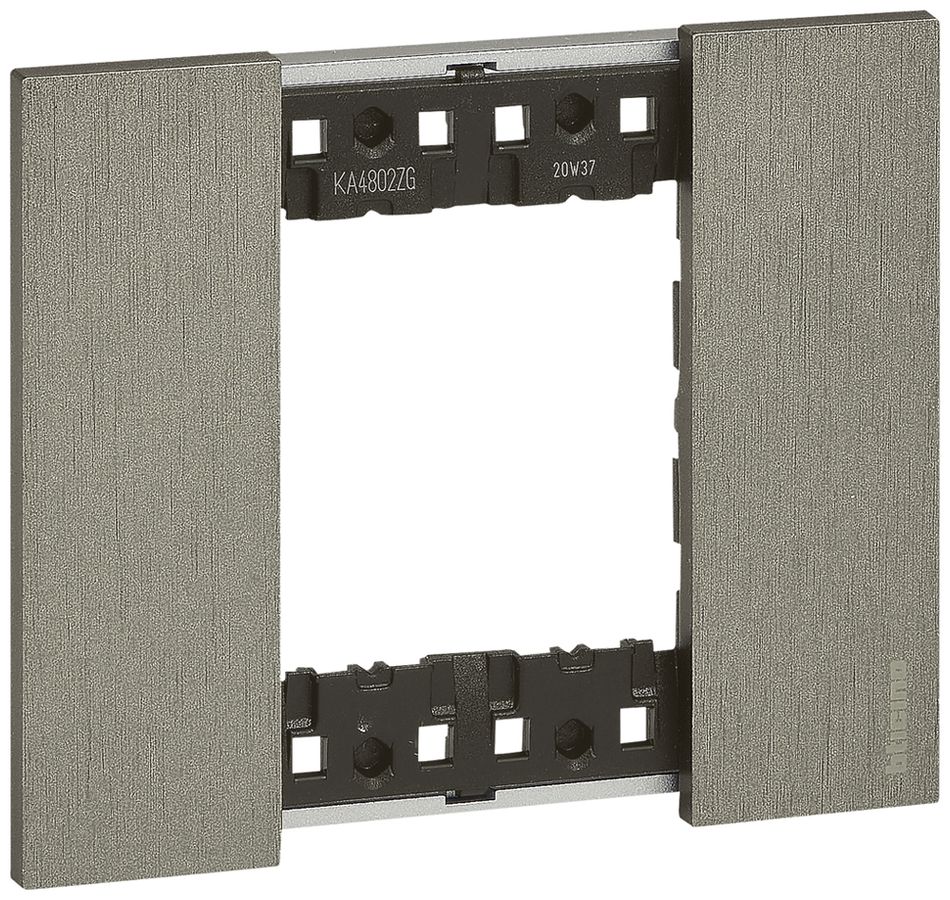 Abdeckrahmen Living Now 2 Module 102.5×86mm steel