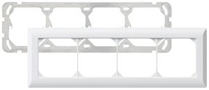 UP-Kopfzeile kallysto.line 1×4 weiss horizontal