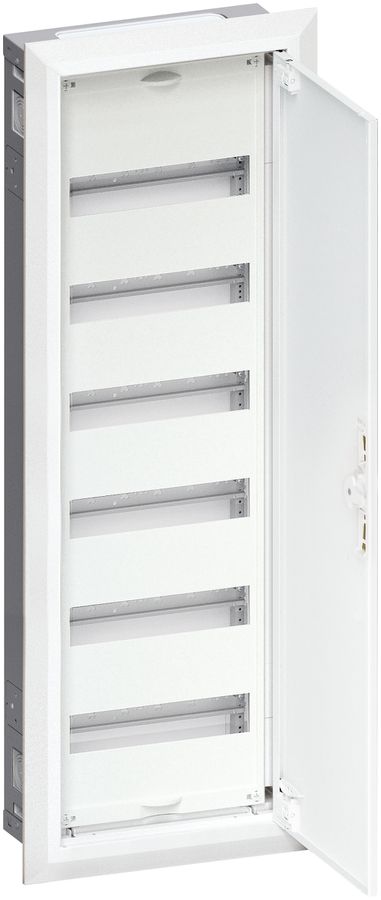 Distributeur ENC Hager univers 6 rangées 72UM porte IP30 300×950×110mm