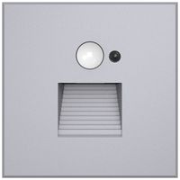 EB-LED-Wandleuchte DOTLUX EASYSTAIR PIR SEN 1.5W 70lm 930 82×82mm Silber