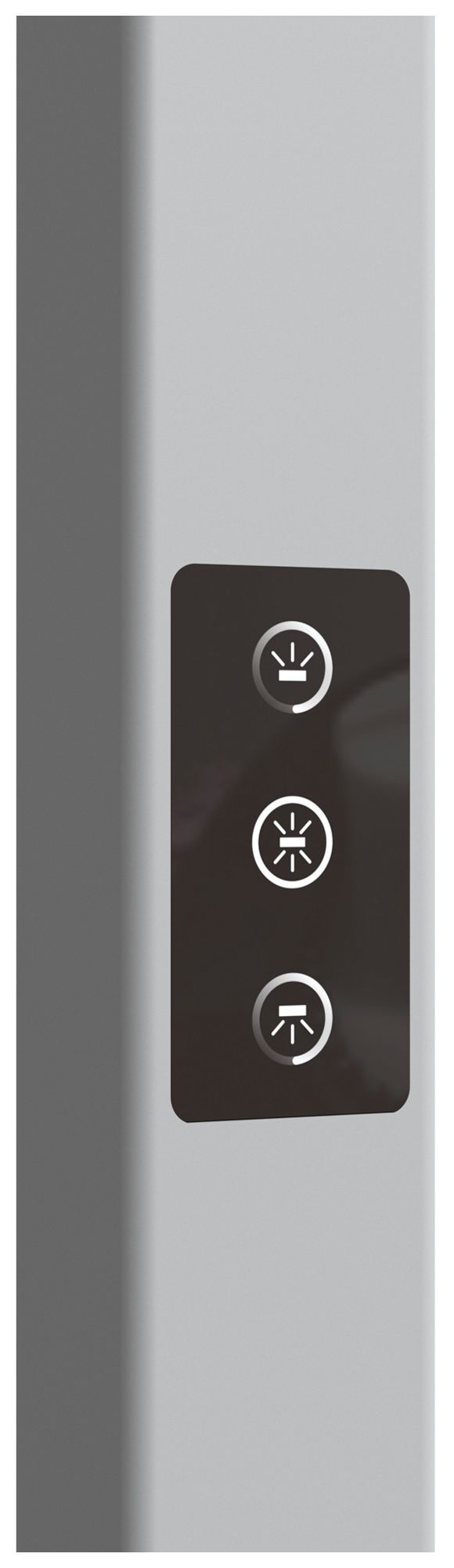 LED-Stehleuchte DOTLUX STUDIObutler-duo 84W 10640lm 4000K PIR 1-10V DIM silber