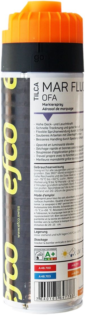 Markierspray TILCA MAR FLUO OFA FLUO leuchtorange 500ml