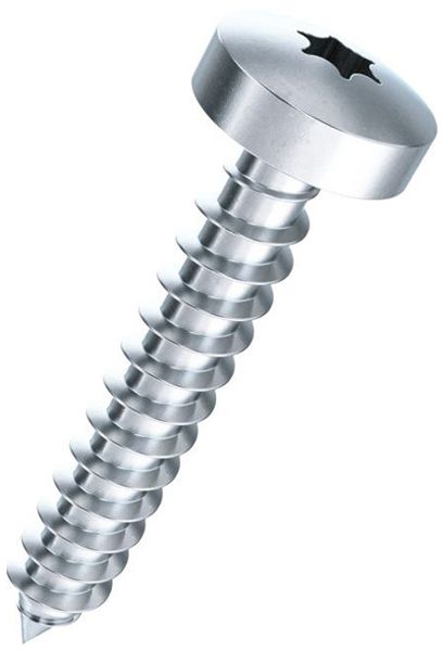 Vis à tôle à tête bombée FERRONORM TX 15mm Ø3.9×19mm acier zingué p.électrolyse