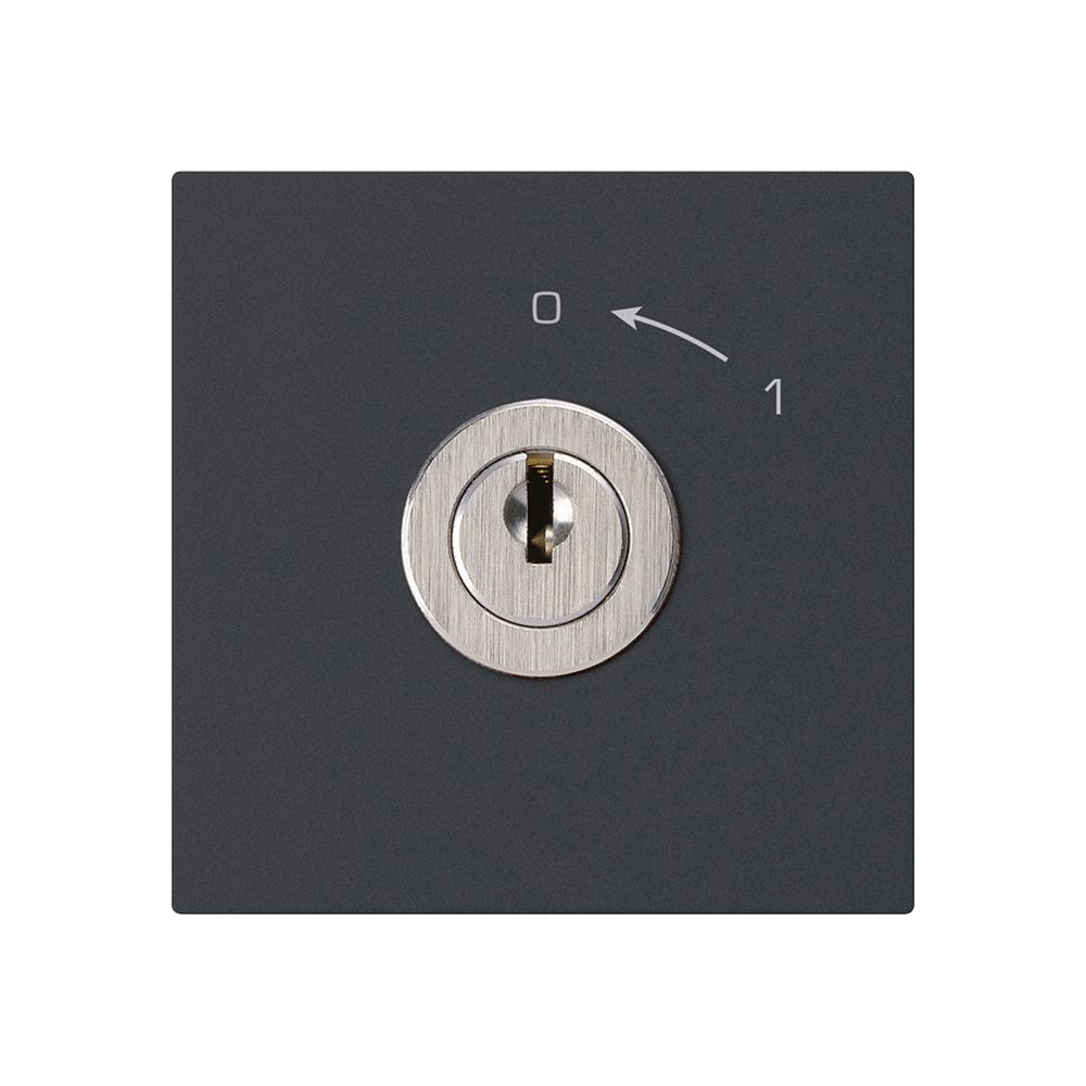 Contact pivotant 0<-1/2L noir KAL avec serrure Kaba 8