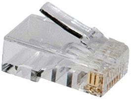 Feldstecker ROLINE Kat.6 RJ45 Crimp Transparent 10Stk