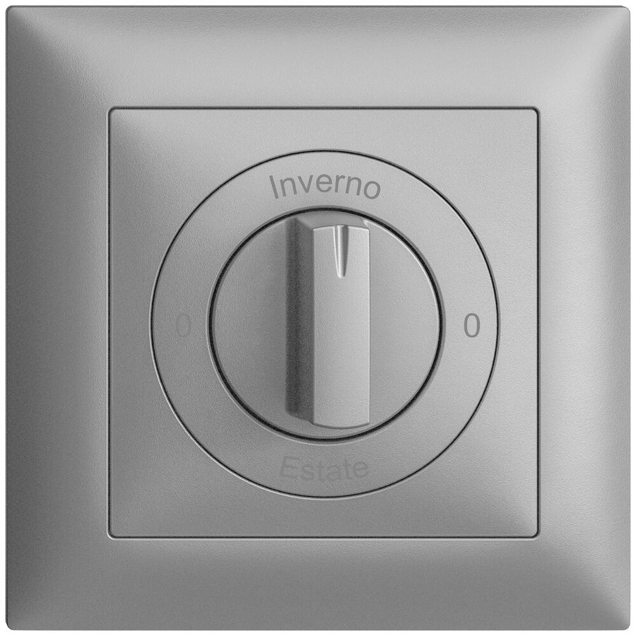 Kit frontale 0-Inverno-0-Estate EDIZIOdue 88×88mm silver