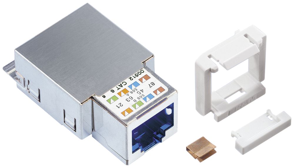 Anschlussmodul Kat.6.1×RJ45/s, Snap in R&M