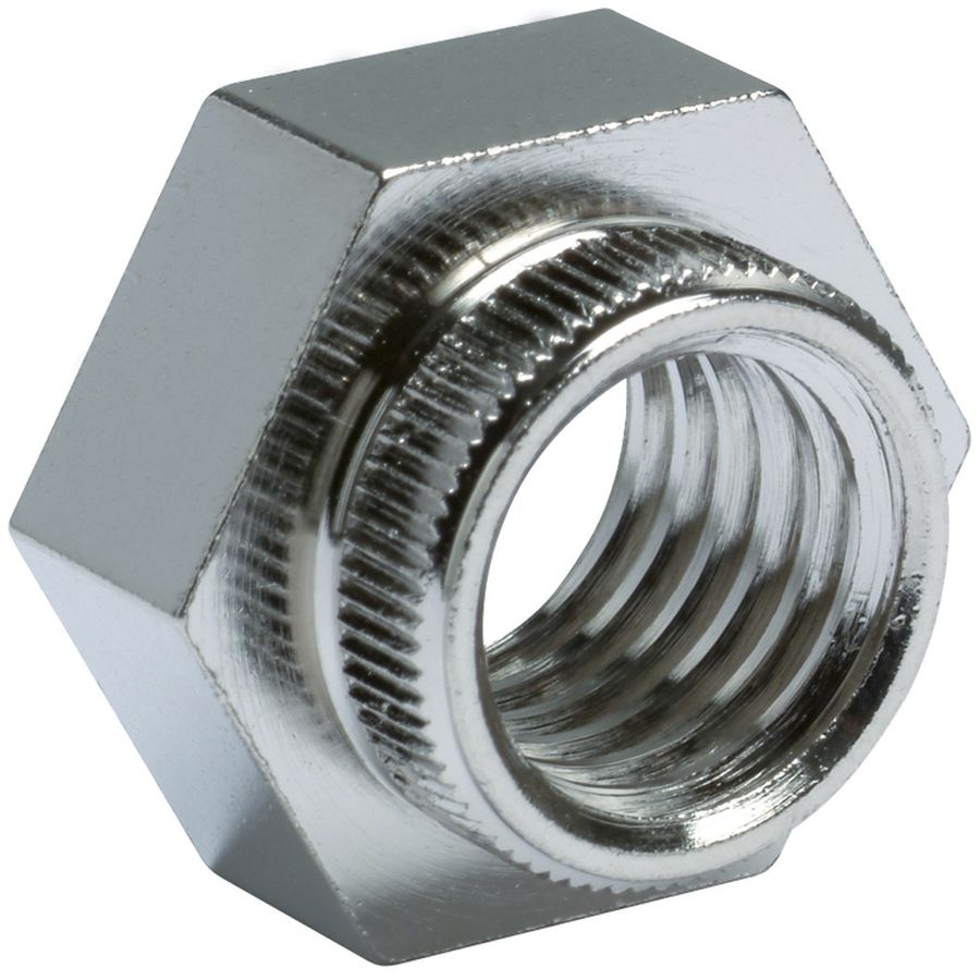 Einpressmutter Hager für Sammelschiene Messing vernickelt M12 Bohrung Ø14.5mm