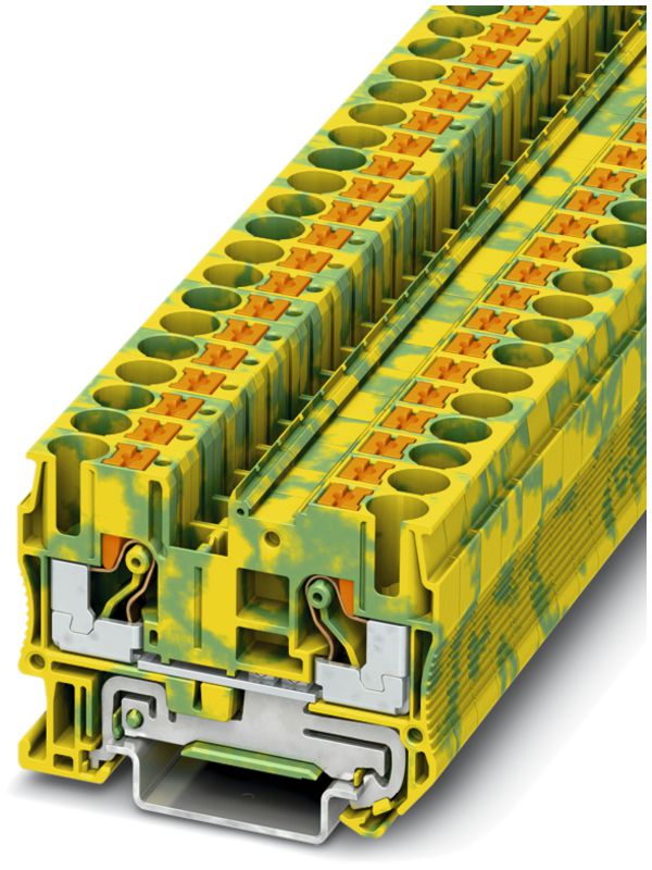 Borne de protection 0.5…10mm² con.Push-in vert/jaune PT 6-PE