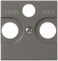 Frontplatte MOS TV/FM/SAT magnesium 2 Module