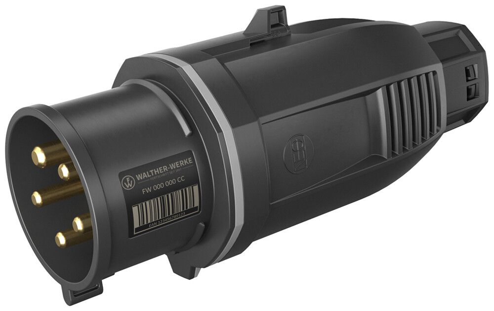 Stecker CEE NEO 5P 32A >50V 1h grau IP54 schraublose Klemme