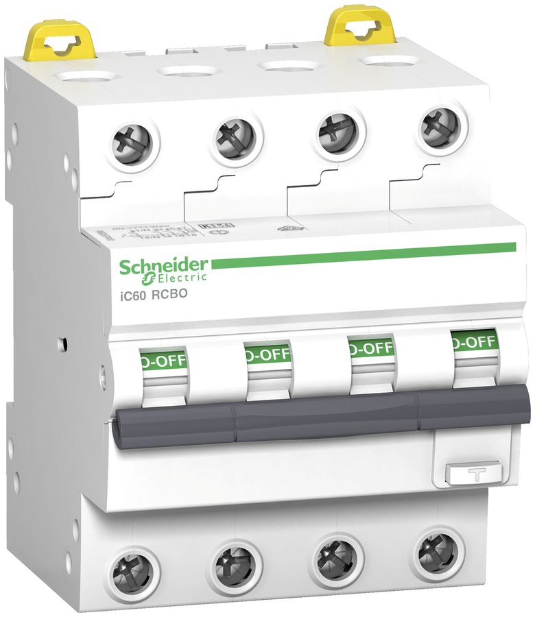 Disgiuntore differenziale Schneider Electric IC RCBO 6kA 4P 13A C 30mA tipo A SI