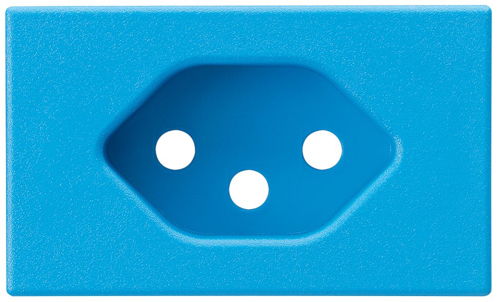 Pezzo frontale Hager 1×tipo 13 FLF blu con molle con morsetti a vite