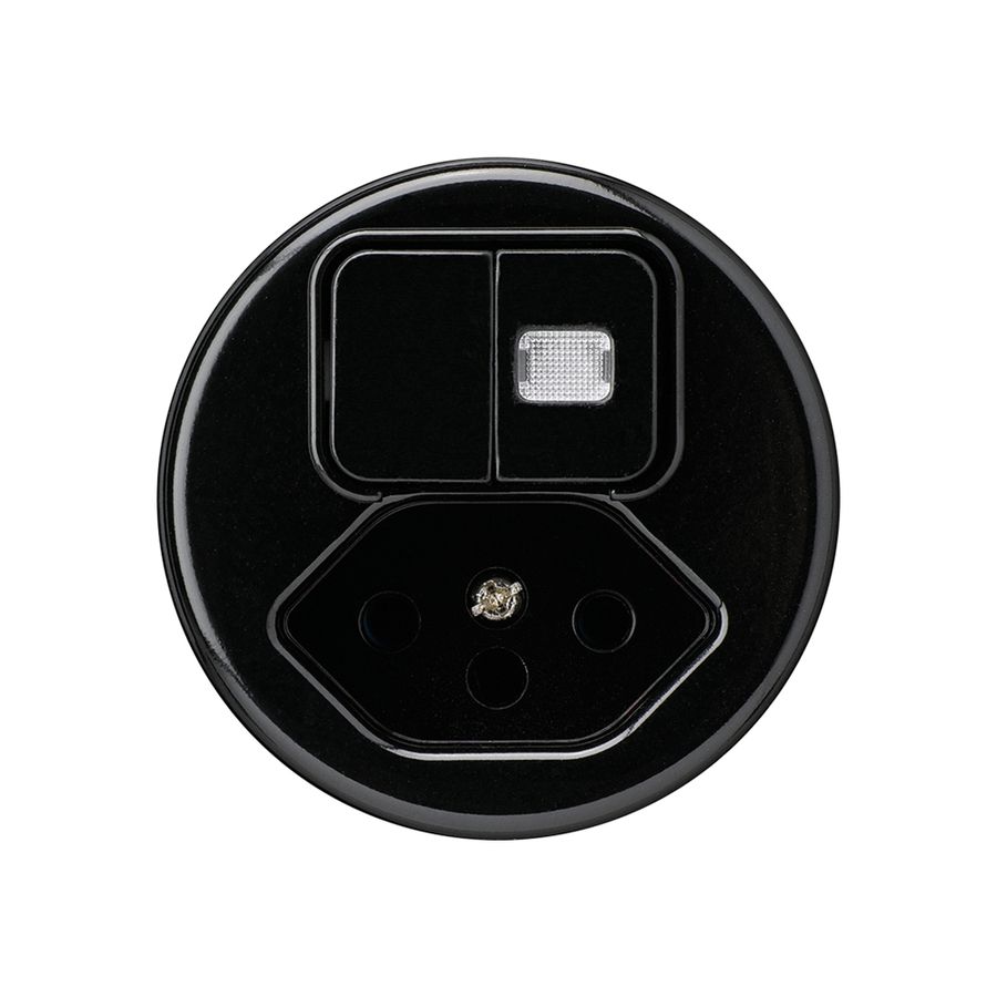 Einsatz zu Leuchtkombination basico 1/3+3/1L+Typ 13 schwarz 1 Linse