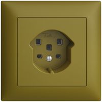 UP-Steckdose EDIZIOdue T25 16A olive, mit Steckklemmen