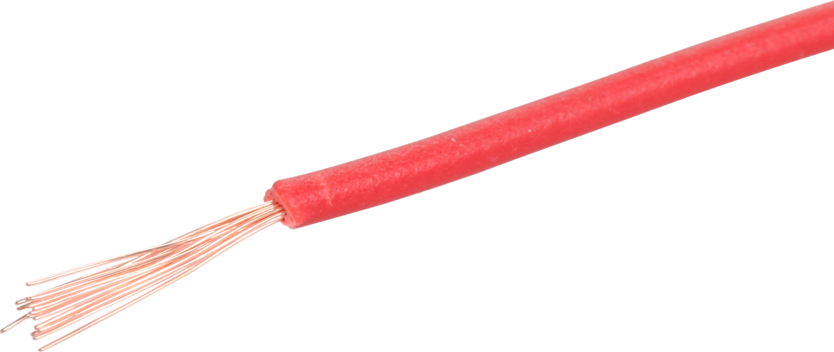 T-Litze 0.5mm² rot Eca, Spule à 200m