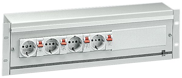 Leergehäuse Rittal DK 7480.035 19" 22TE 132.5×155mm grau