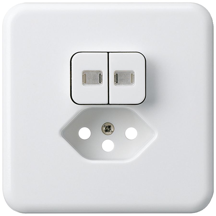 Kit frontale INC basico 86×86 bianco 2 lenti protezione bambini S1/T13 per BOMI