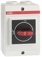 AP-Sicherheitsschalter ABB, 3P 16A 415V Kunststoffgehäuse Griff schwarz