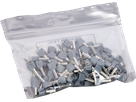 Zwillings-Aderendhülse isoliert 2×2.5mm²/9mm grau