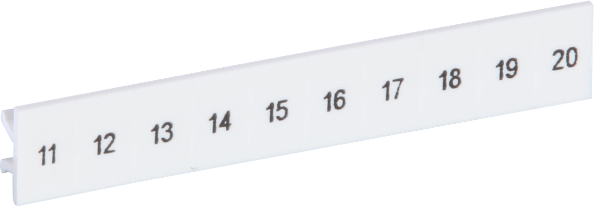 Ruban Zack ZB 11…20 blanc impression horizontale à 10 étiquettes 6mm