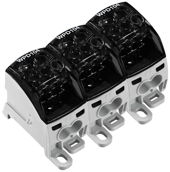 Bloc de distribution WM WPD 304 1P 164A 3×entr 15×sort 1.5…16mm² 1.5…25mm²