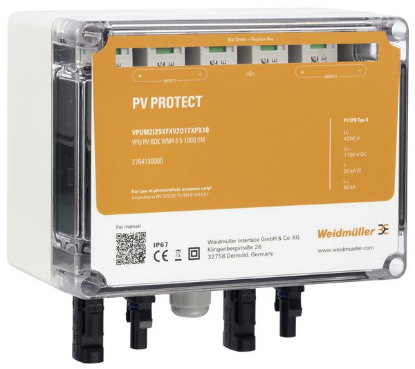 Coffret de protection surtension WM VPUM2I2SXFXV2O1TXPX10