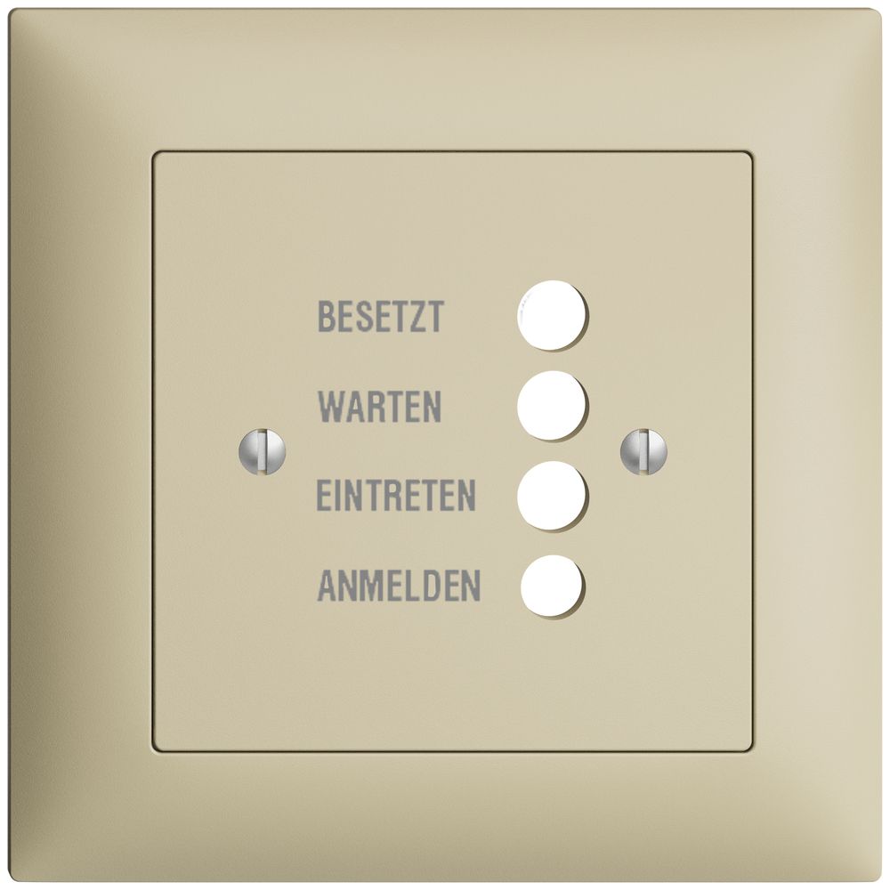 UP-Frontset EDIZIOdue vanille 88×88mm für Türstation 1334.D