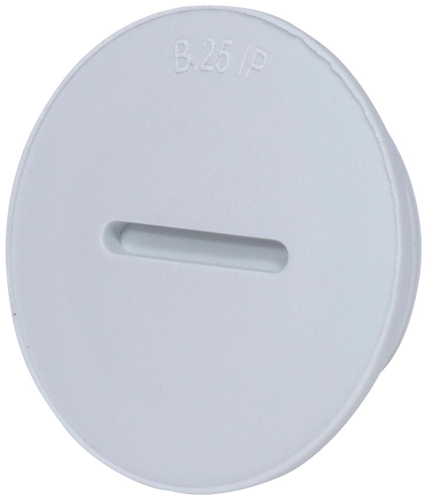 Stopfen mit Rand PS M50 hellgrau