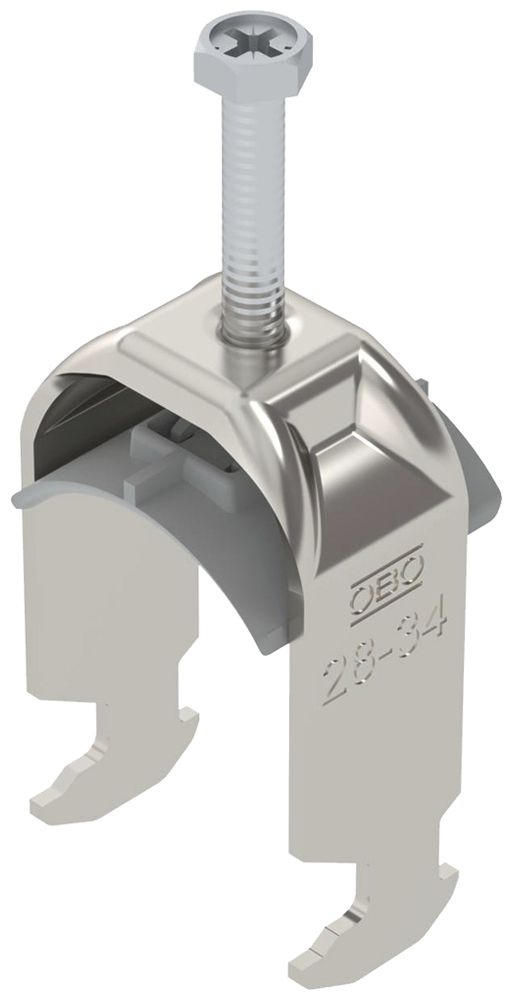 Fixation rapide BET 2056 pied à H matière synthétique 28…34mm 1×câble A2 1.4301