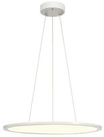 LED-Pendelleuchte SLV PANEL 60 ROUND DALI 43W 3150lm 3000K Ø600×32mm weiss