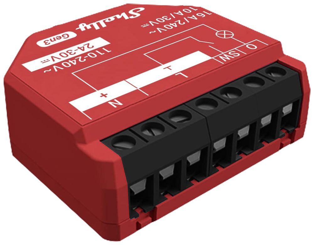 EB-RF-Schaltaktor Shelly 1PM Gen3 1-Kan BLE/Wi-Fi 110…240V