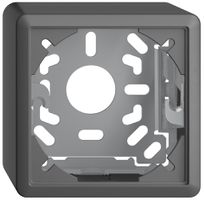 Kappe mit Grundplatte 54mm EDIZIOdue dunkelgrau