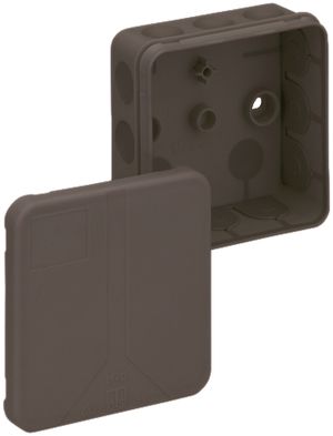 Boîte de dérivation AP 2K-12 85×85×37mm, brun, IP55