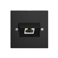 Inserto per presa di raccordo INC 1×RJ45/s 4P ITplus EDIZIOdue nero