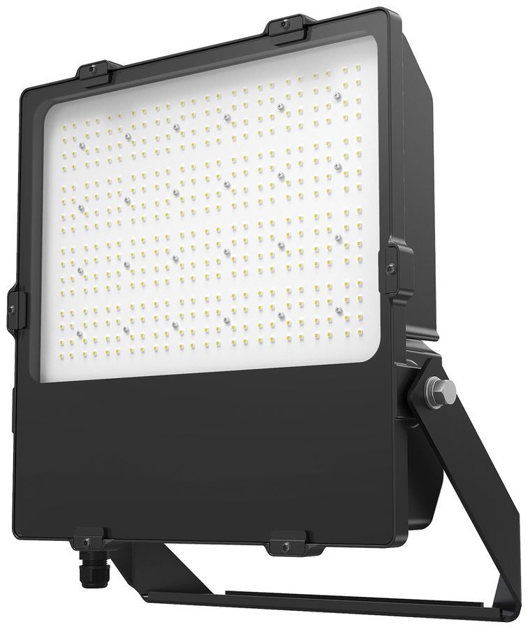 LED-Strahler DOTLUX LENSplus 300W 39320lm 830 IP66 120° 464×410mm schwarz