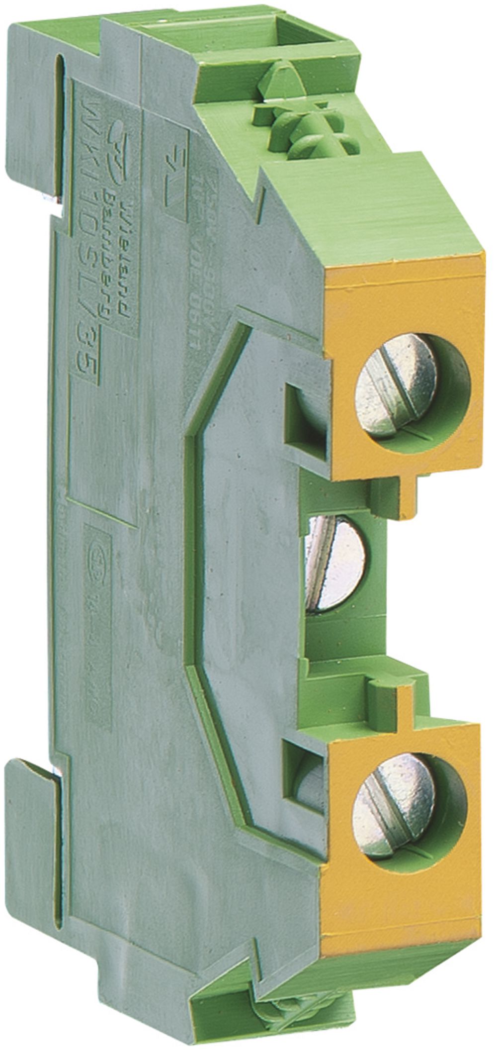 Durchgangs-Reihenklemme Hager 10mm², PE, Schraubklemme