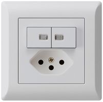 Combinaison lumineuse ENC 2×A-R/1P+T13 gris clair kallysto.line 2 lentilles