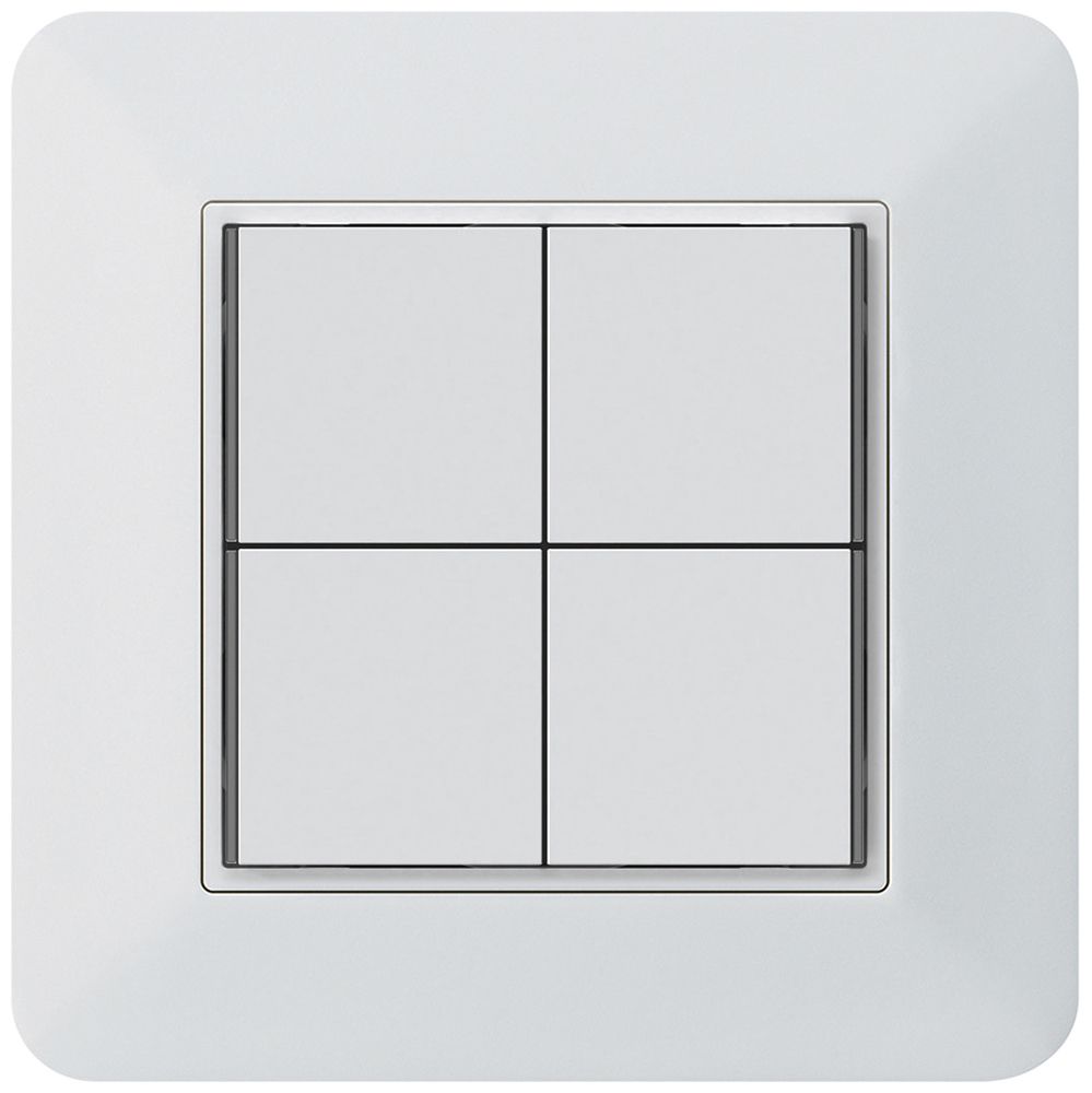 Poussoir KNX ENC KTR 4×touches 4×points actionnables LED blanc