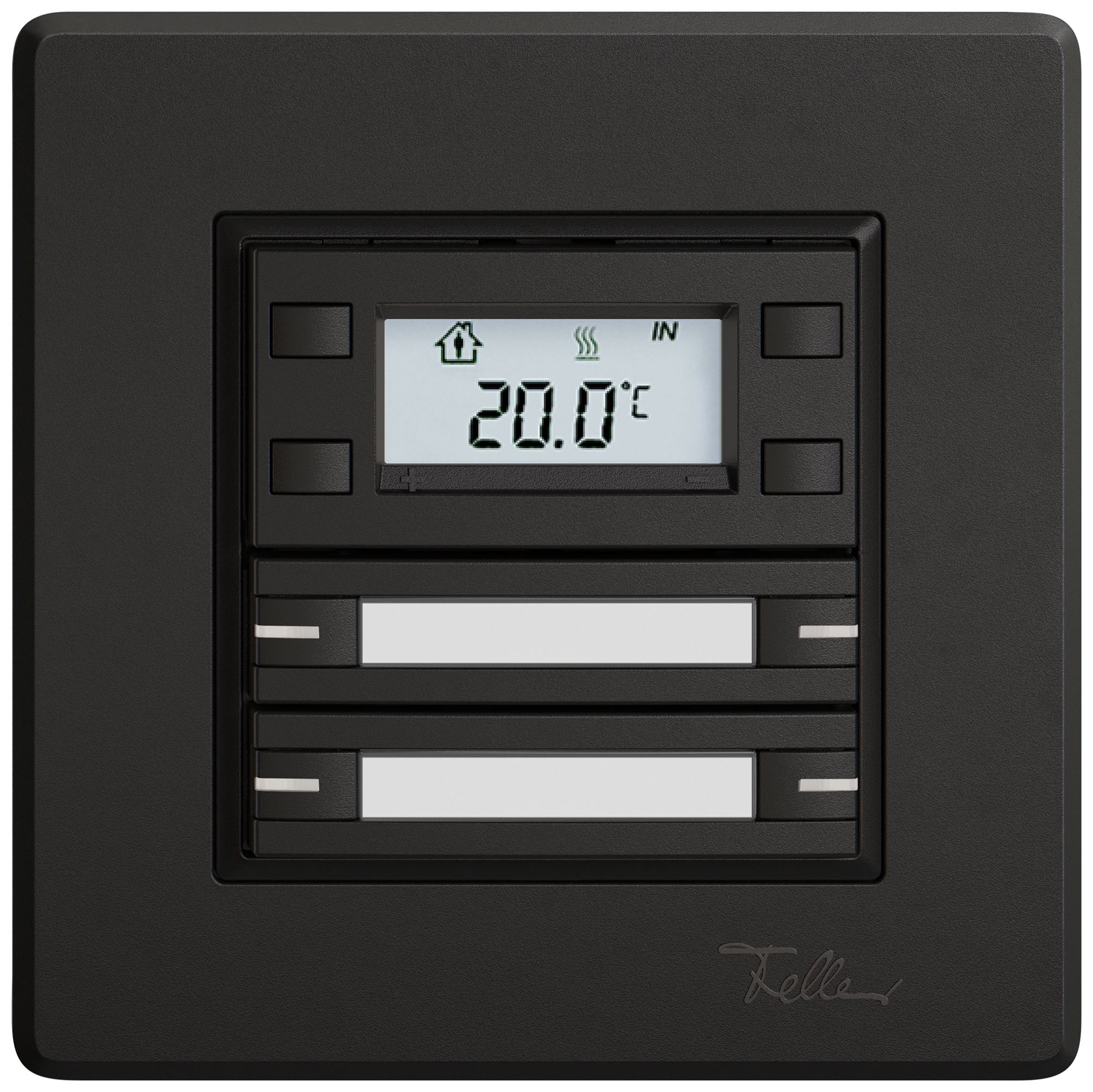 UP-RTH-Taster EDIZIO.liv SNAPFIX® m.RGB-LED Pap.4×Taste 1-Tbed.sz