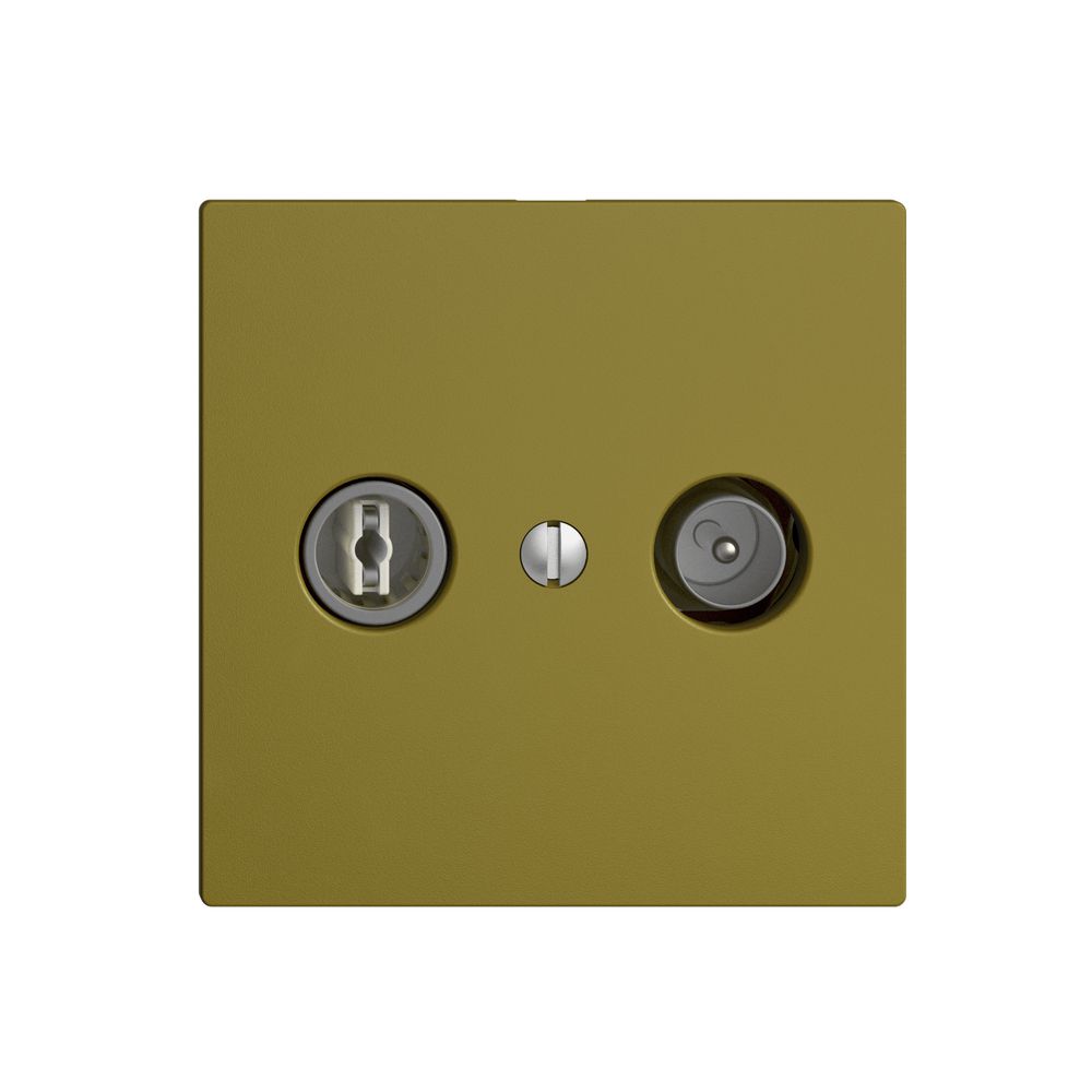 UP-TV-R-Dose EDIZIOdue 4dB olive Breitbanddose 5…2000MHz, F