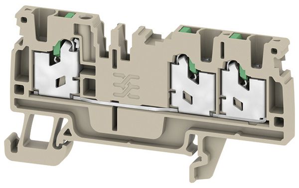 Borne de passage Weidmüller S3C 2.5 SNAP IN 2.5mm² beige
