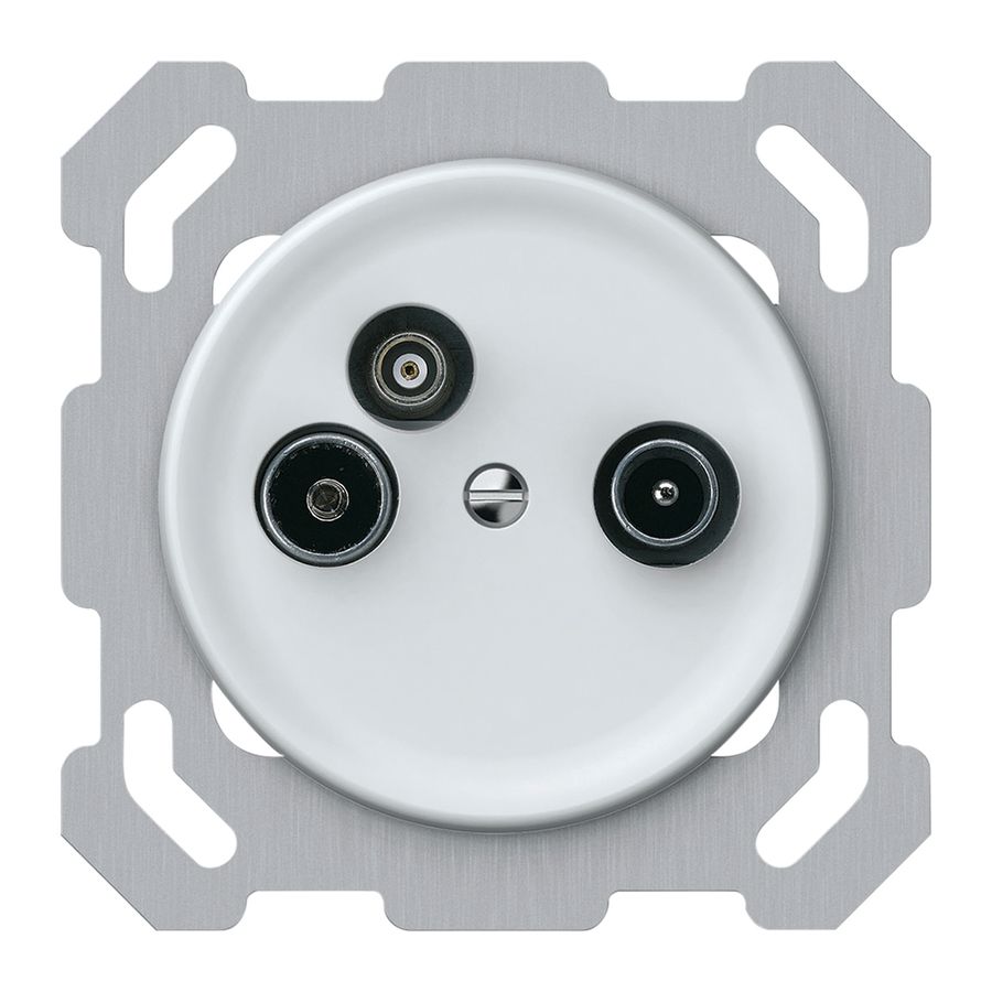 UP-Antennendose TV-R-Daten origin Durchgangsdose 11dB 5dB weiss