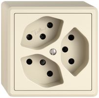 Presa AP EDIZIO.liv SNAPFIX® 3×T13 3×S cr