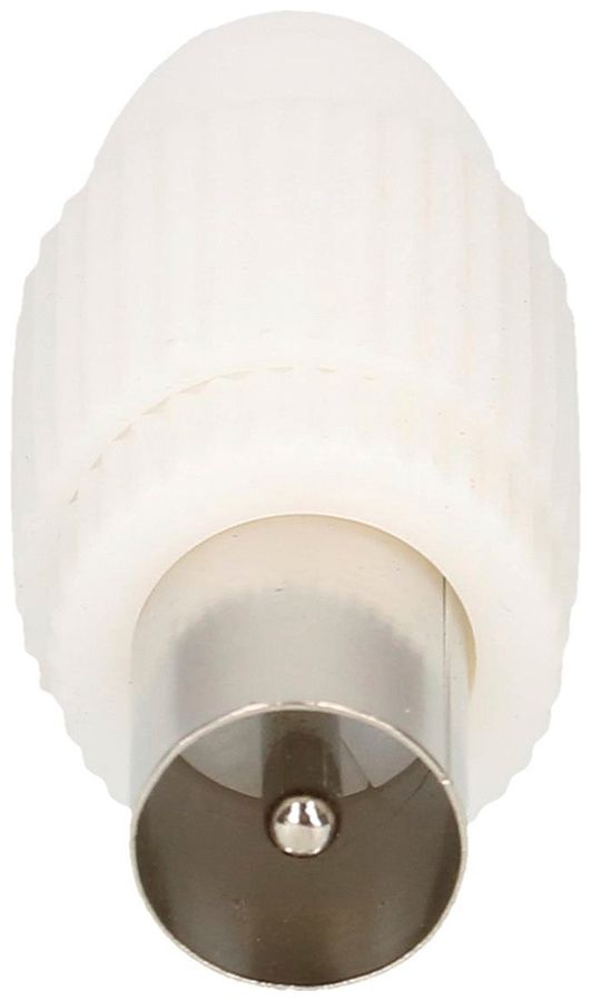 Fiche coaxiale CEI Schwaiger KST11 532 75Ω Ø4…7.5mm blanc