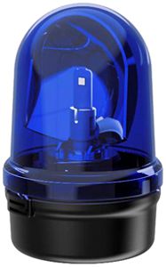 LED-Drehspiegelleuchte WERMA 885 24VAC/DC Bodenmontage blau