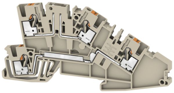 Borne d'installation Weidmüller AITB 2.5 LDT-L W/O DTLV PUSH IN 2 étages